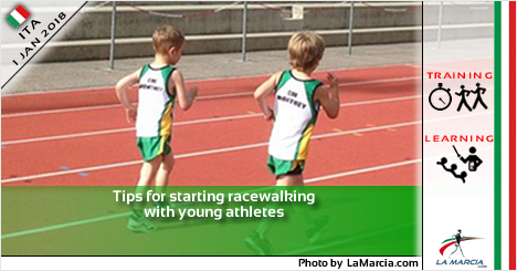 Tips for starting racewalking with young athletes