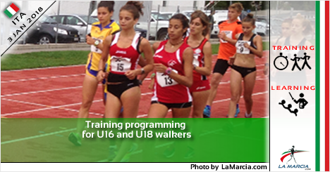 Training programming for U16 and U18 walkers