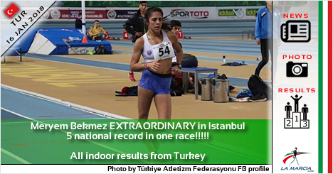 Meryem Bekmez EXTRAORDINARY in Istanbul. 5 national record in one race!!!!!