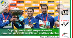 Doping: provisional suspension for ukrainan racewalkers Glavan and Kovalenko