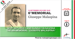 Sabato e domenica a Savona il 6° Memorial "Giuseppe Malaspina"