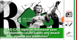 TAS-CAS reply to false accusations of Italian newspapers about Schwazer case